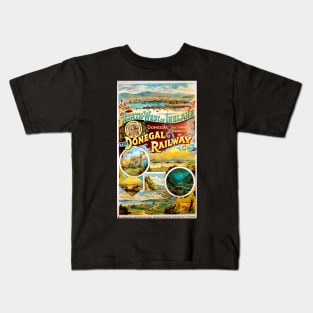 Vintage Travel Poster - Donegal Railway Kids T-Shirt